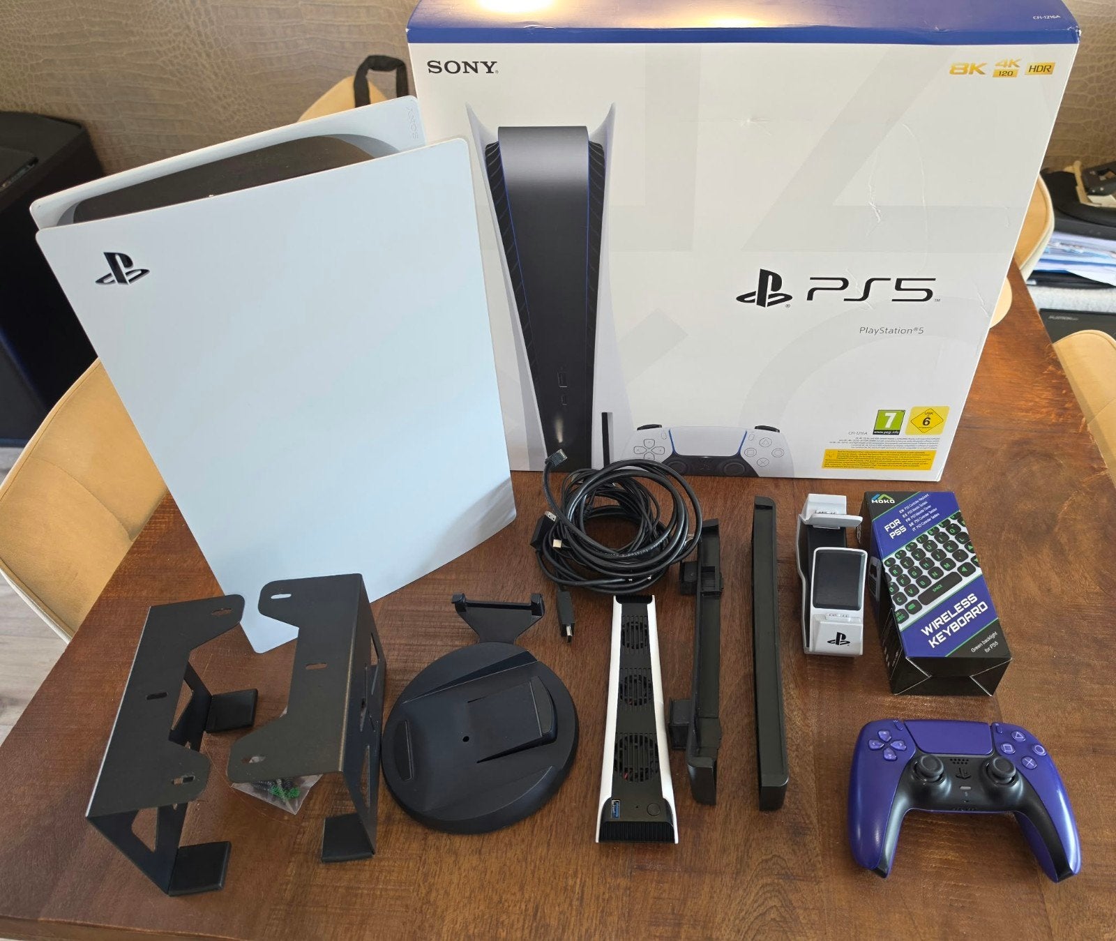 Playstation 5, disk edition (met accessoires), Spelcomputers en Games, Ophalen, Zo goed als nieuw
