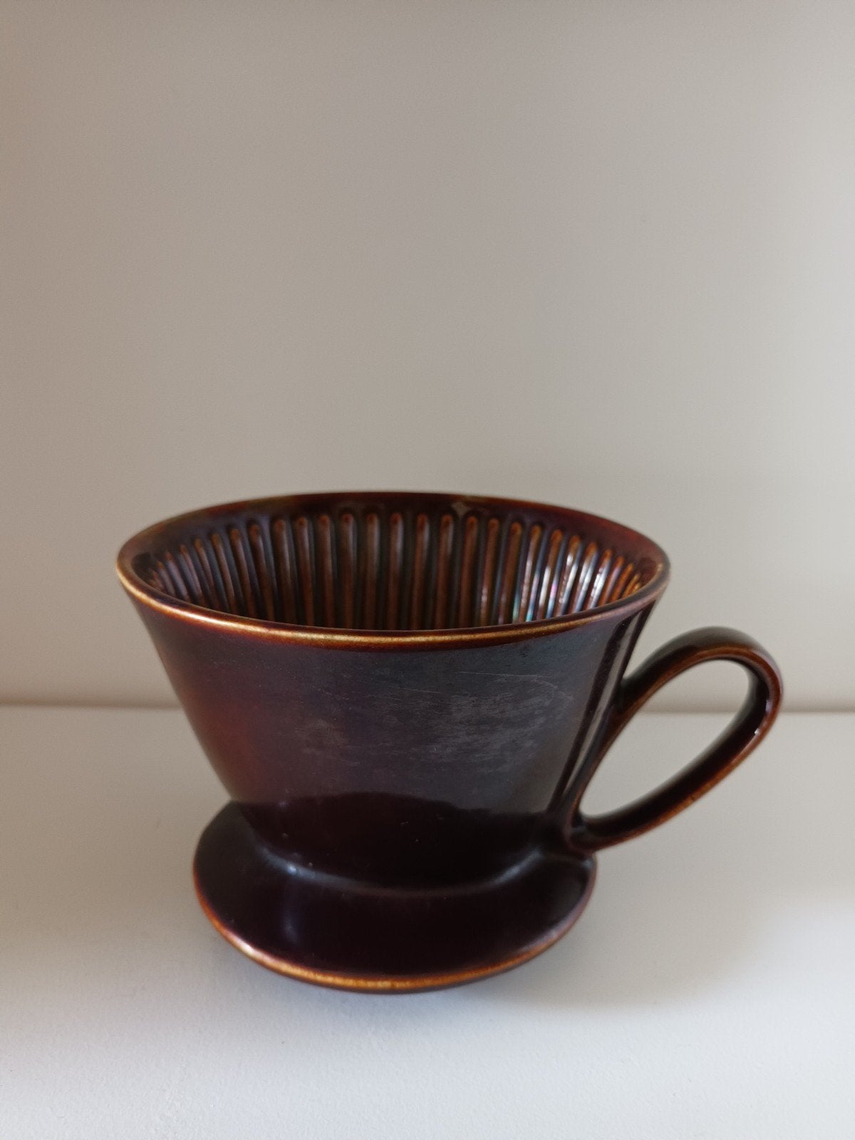 Antiek vintage koffie filter houder, Ophalen of Verzenden