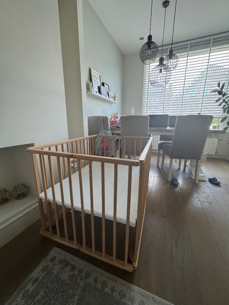 Inklapbare box, Kinderen en Baby's, Boxen, Ophalen, Gebruikt, Vierkant, In hoogte verstelbaar