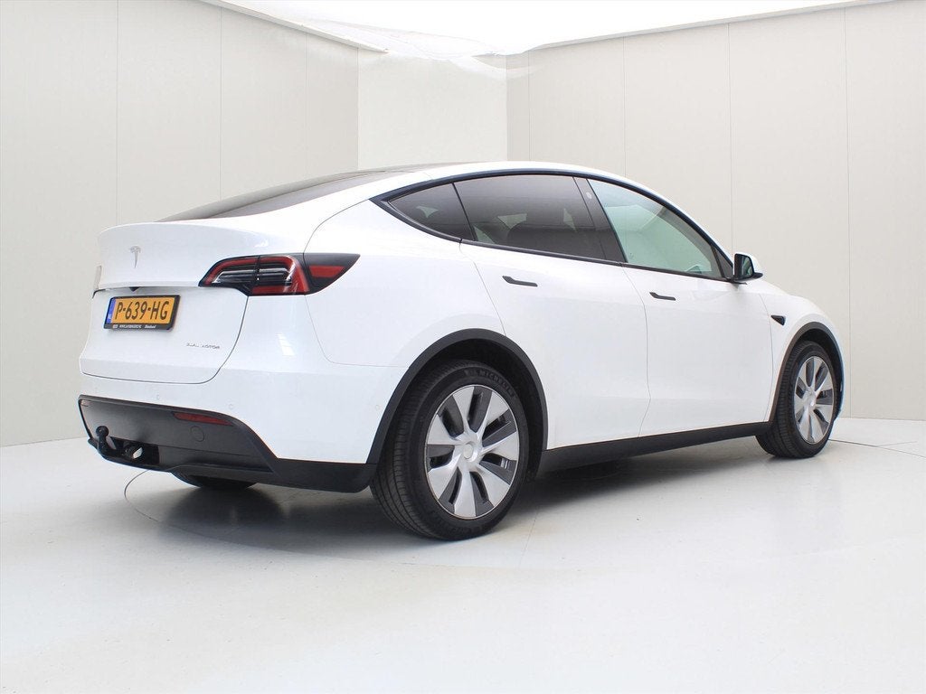 Tesla Model Y Long Range AWD 75kWh 351pk SoH AMD RYZEN [ TRE, Auto's, Tesla, Automaat, Gebruikt, Wit, Origineel Nederlands