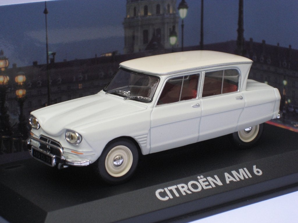 Citroen Ami 6 de mon père wit Atlas diorama 1:43, Ophalen of Verzenden, Nieuw, Auto, Overige merken