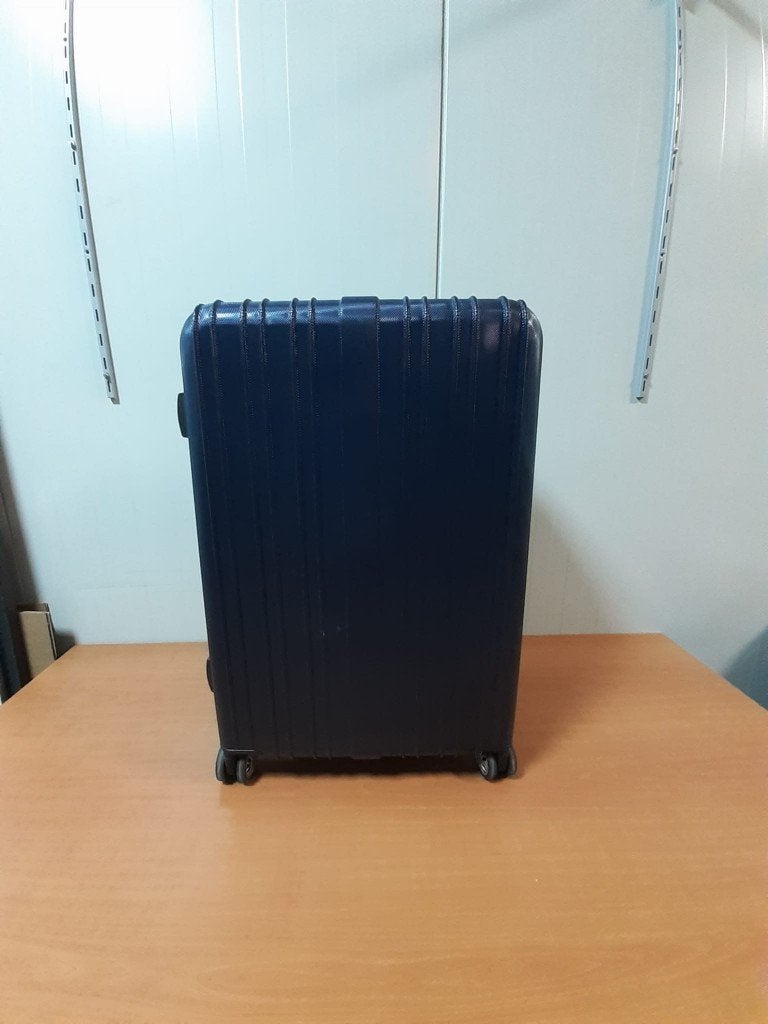 Grote Human nature Koffer (Blauw) Ruimbagage 75 cm, Wieltjes, Gebruikt, Hard kunststof, 45 tot 55 cm