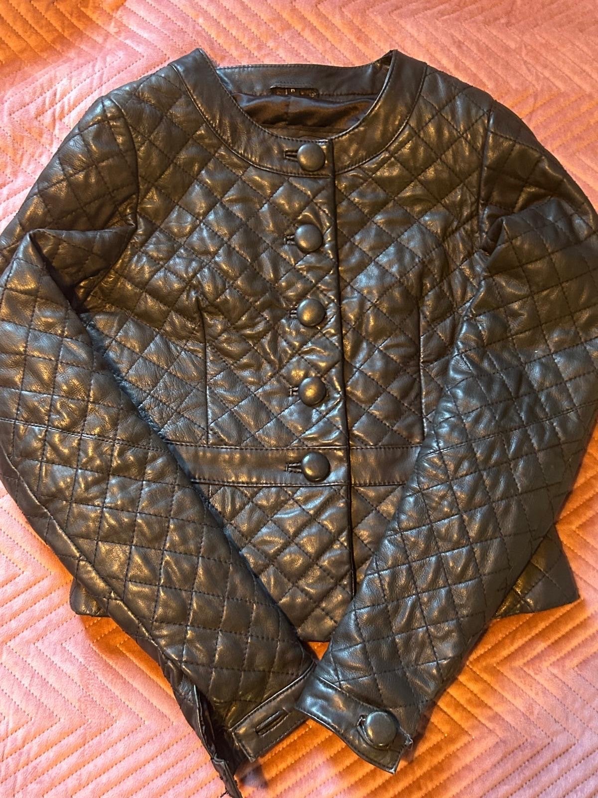 SuperTrash Leren Zwart Jasje Maat M, Ophalen of Verzenden, Gedragen, Maat 38/40 (M), Zwart