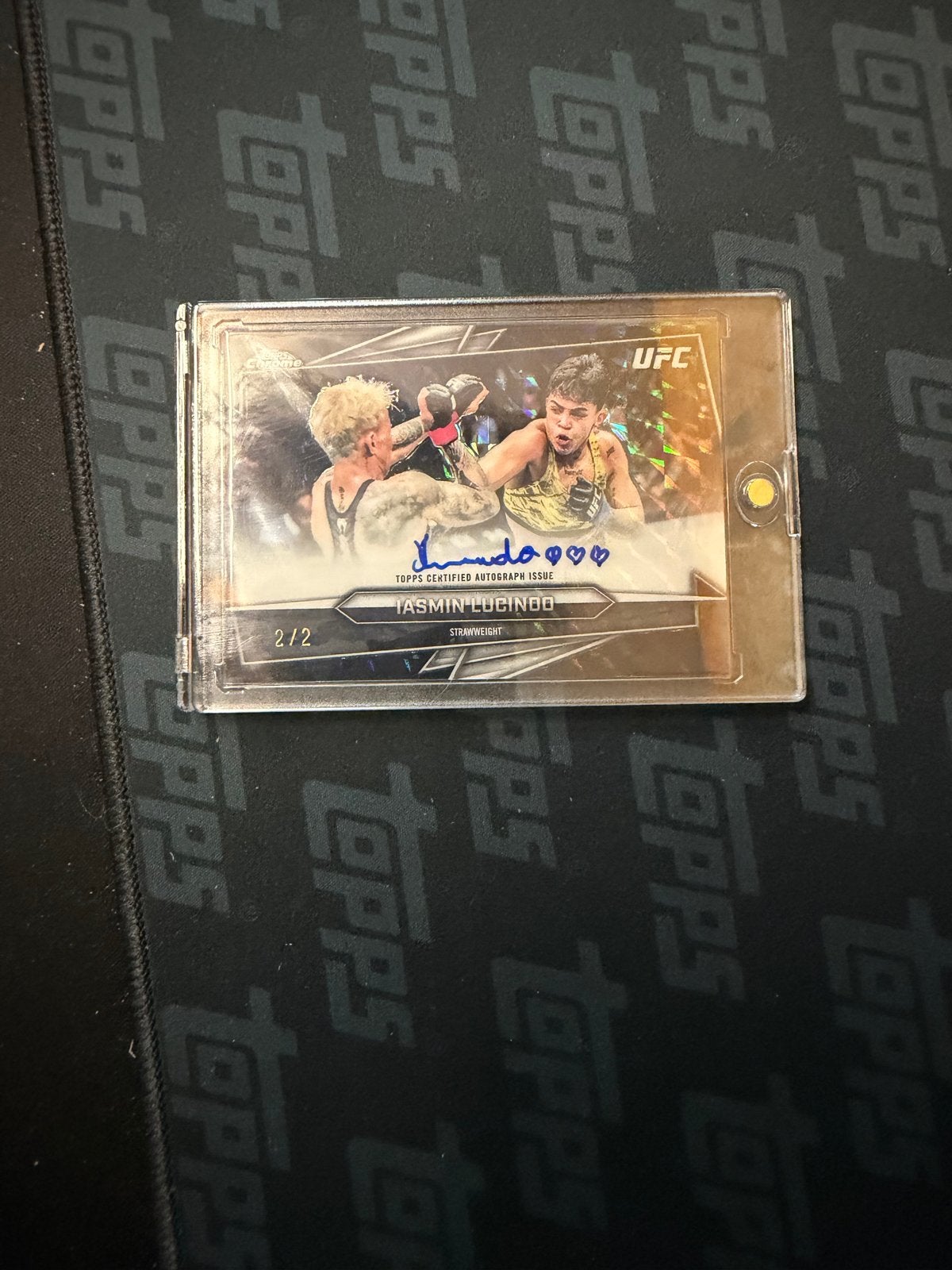 Jasmin Lucindo Topps Chrome Autograph 2/2, Ophalen of Verzenden, Zo goed als nieuw, Losse kaart