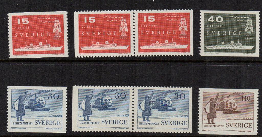 Zweden, Jaar 1958. Facit 488-491., Ophalen of Verzenden, Zweden, Postfris
