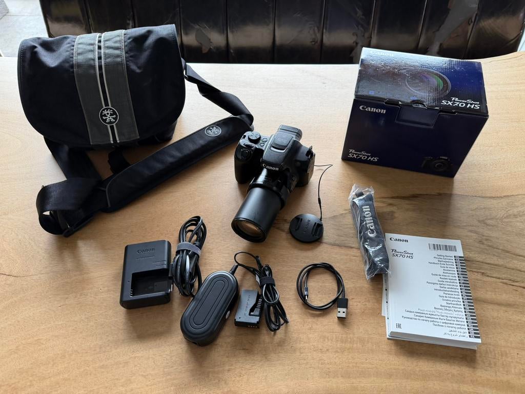 Canon powershot SX 70 HS 65x Zoom functie Wifi+4 k beeld, Gebruikt, Canon, Compact, 8 keer of meer