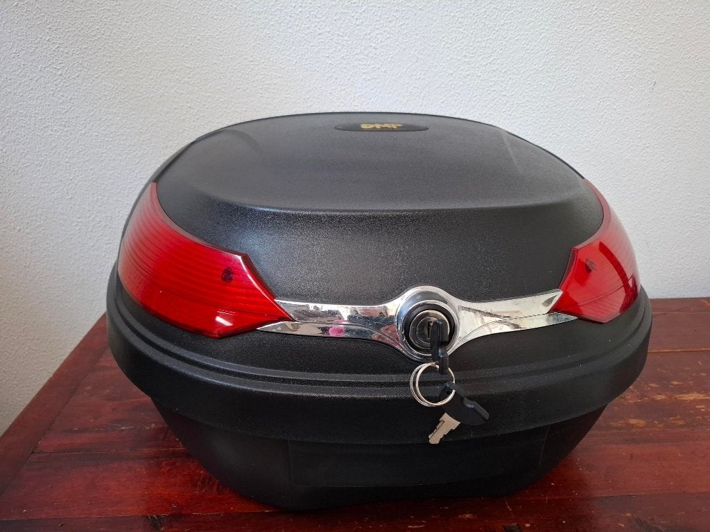 DMP 51 liter zwarte topkoffer, Ophalen, Gebruikt