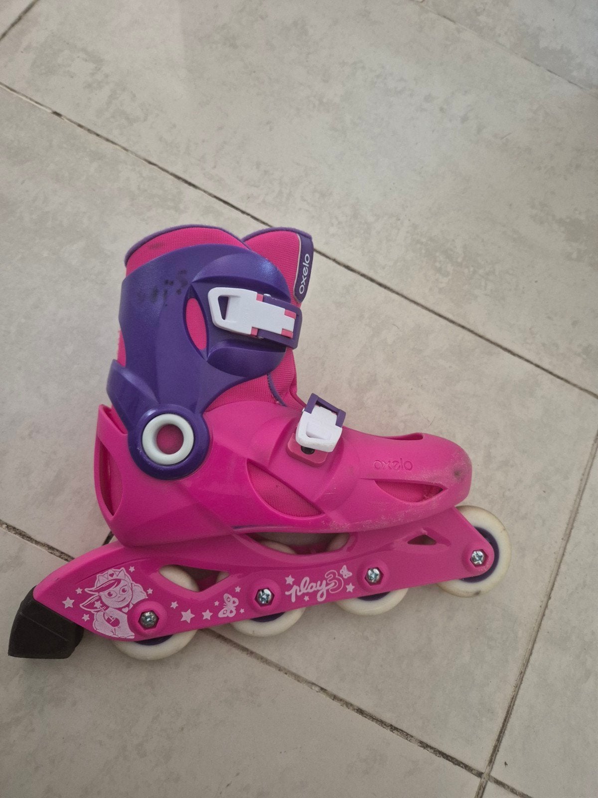 GRATIS OPHALEN Oxelo Play 3 rolschaatsen maat 32/34, Ophalen, Verstelbaar, Gebruikt, Kinderen