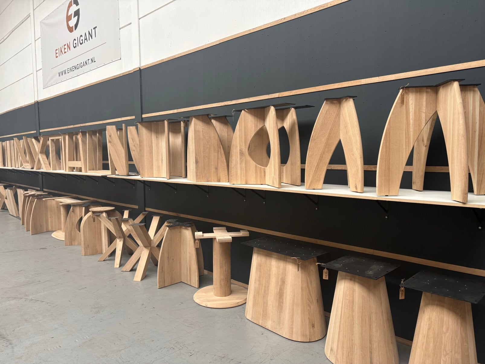 Organische eiken eettafel | op voorraad | kies zelf, Huis en Inrichting, Japandi, 100 tot 150 cm, Ophalen of Verzenden, Vijf personen of meer
