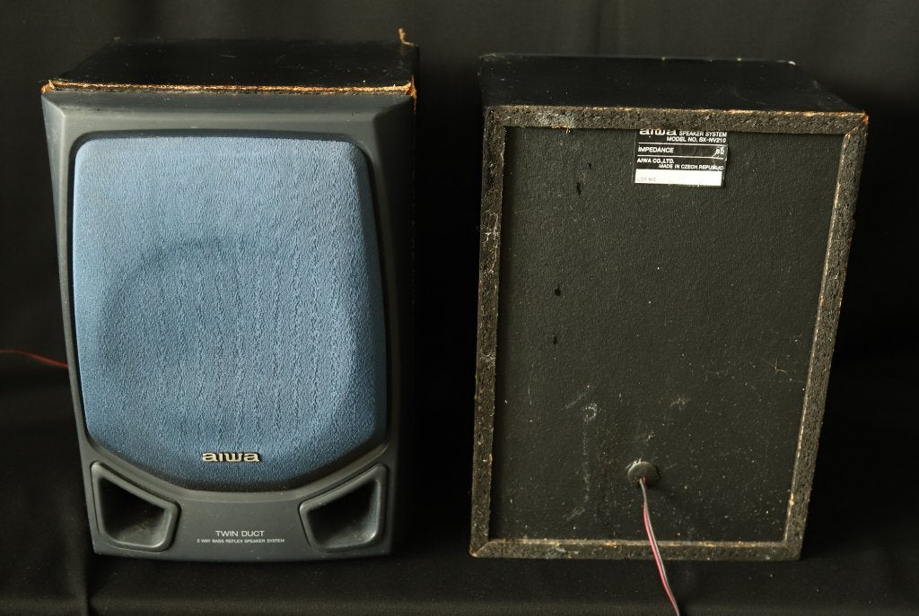 2 Aiwa speakers., Ophalen of Verzenden, Gebruikt, Minder dan 60 watt, Overige merken