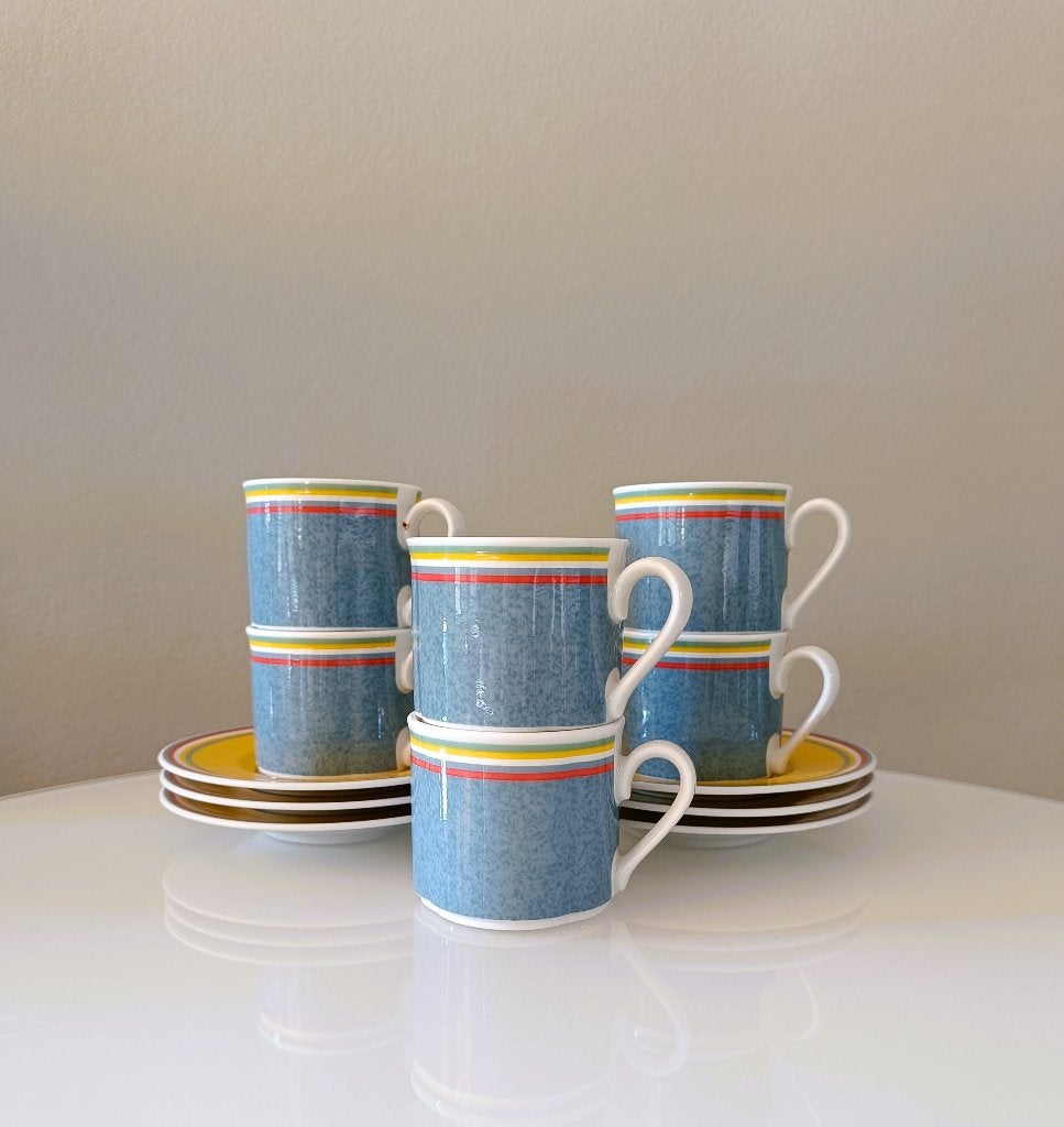 Espressokopjes Villeroy & Boch, 'Gallo Design, Switch1', Villeroy & Boch, Vintage, Ophalen of Verzenden, Zo goed als nieuw