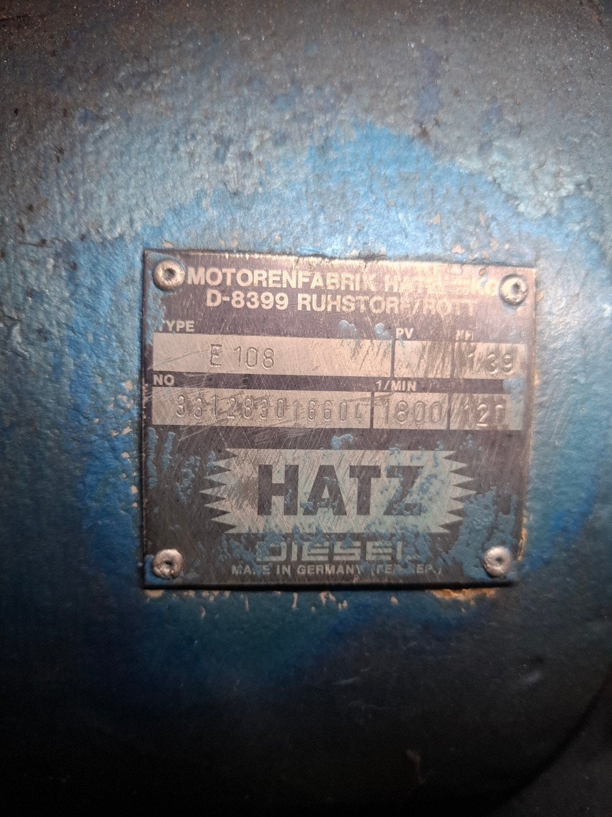 Hatz E108 Dieselmotor - Robuust en Betrouwbaar, Ophalen