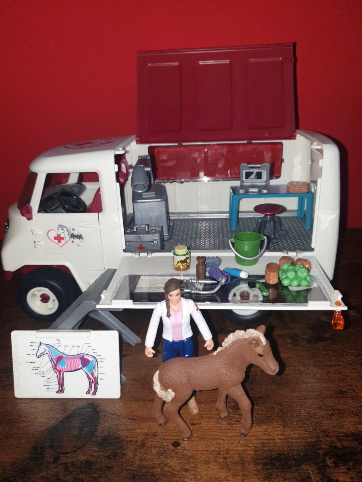 schleich dierenarts, Ophalen of Verzenden, Zo goed als nieuw, Hond of Kat, Beeldje of Figuurtje
