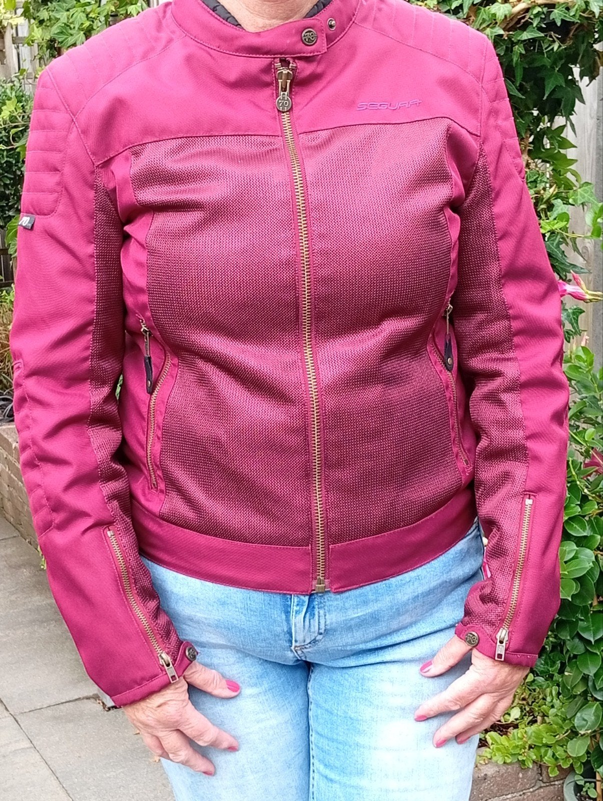 Dames zomer motor jack. Kleur kersen/rood, Motoren, Kleding | Motorkleding, Jas | textiel, Ophalen of Verzenden, Dames, Segvaa Segura