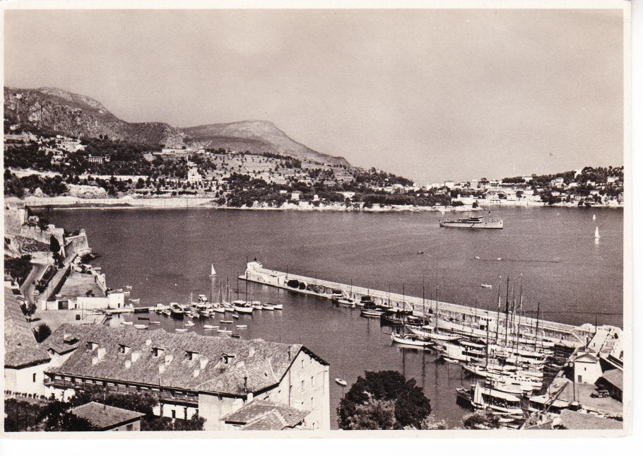 VILLEFRANCHE 2,- Baai. Ned.Stoomvaart Maatschappij. 02-07, Verzamelen, Ophalen of Verzenden, 1940 tot 1960, Ongelopen, Frankrijk