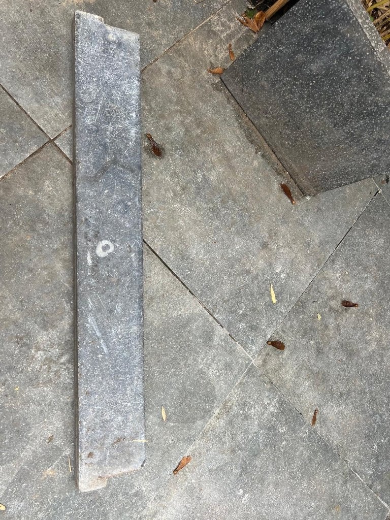 Dorpel met neuten jaren 30, Ophalen, Gebruikt, Hardsteen, Overige typen