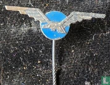 Speldje - Bruynzeel-logo [blauw], Verzamelen, Ophalen of Verzenden, Gebruikt, Merk, Speldje of Pin