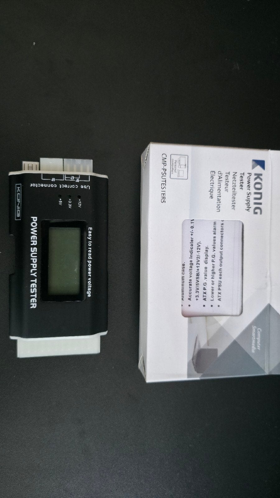 König PSU Tester - Voeding Tester voor PC, Computers en Software, Ophalen of Verzenden, Zo goed als nieuw