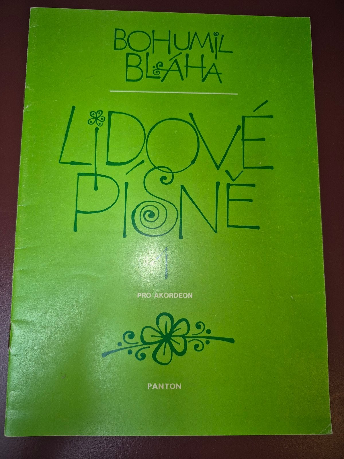 Bohumil Bláha - Lidové Písně I (Accordeon bladmuziek), Gebruikt, Wereldmuziek, Ophalen of Verzenden, Thema