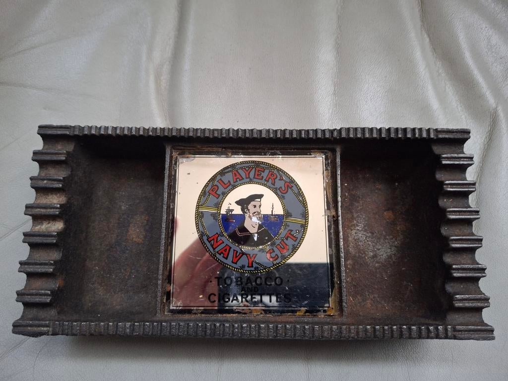 Vintage Players Navy Cut metalen asbak., Ophalen of Verzenden