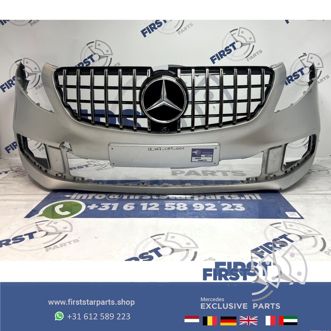 W447 BUMPER A4478856000 V KLASSE FACELIFT VOORBUMPER + GT GR, Auto-onderdelen, Carrosserie en Plaatwerk, Gebruikt, -, Voor, Ophalen of Verzenden