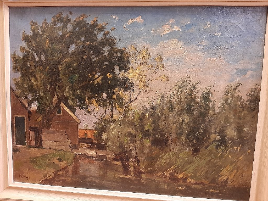 Groot schilderij Pieter de Regt, Ophalen, Origineel werk, Doek, Impressionistisch