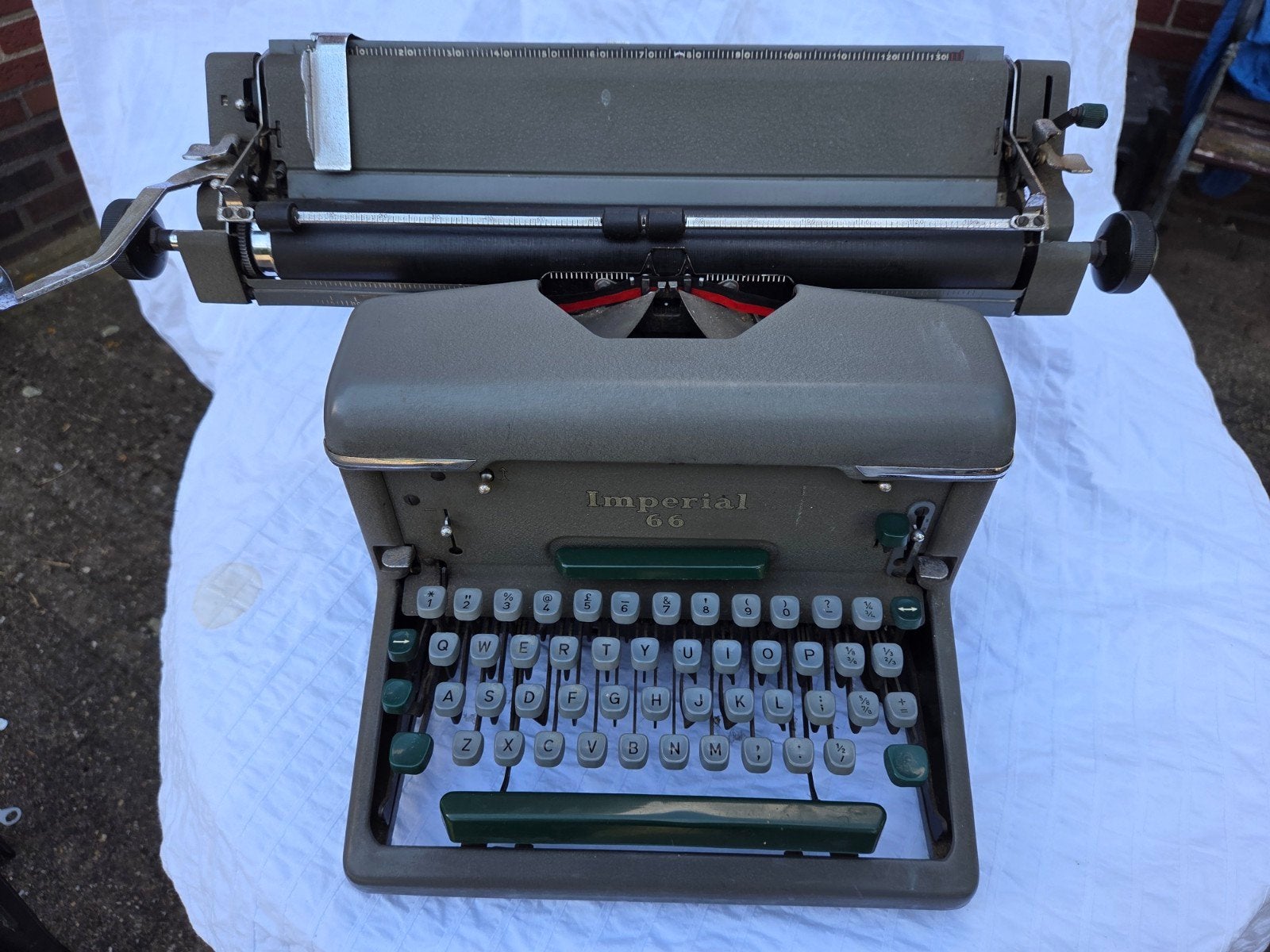 Zware vintage Engelse typemachine Imperial 66, Diversen, Ophalen