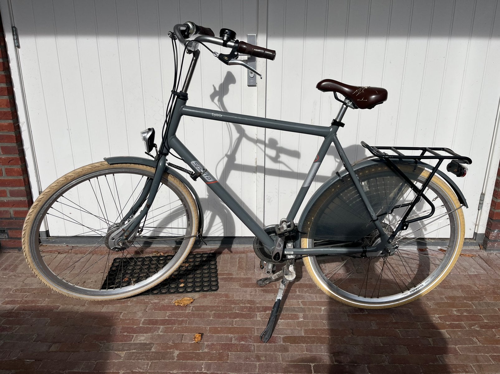 Herenfiets / papafiets Sparta met dubbele standaard 7 versn., Ophalen, Sparta, Gebruikt, Versnellingen