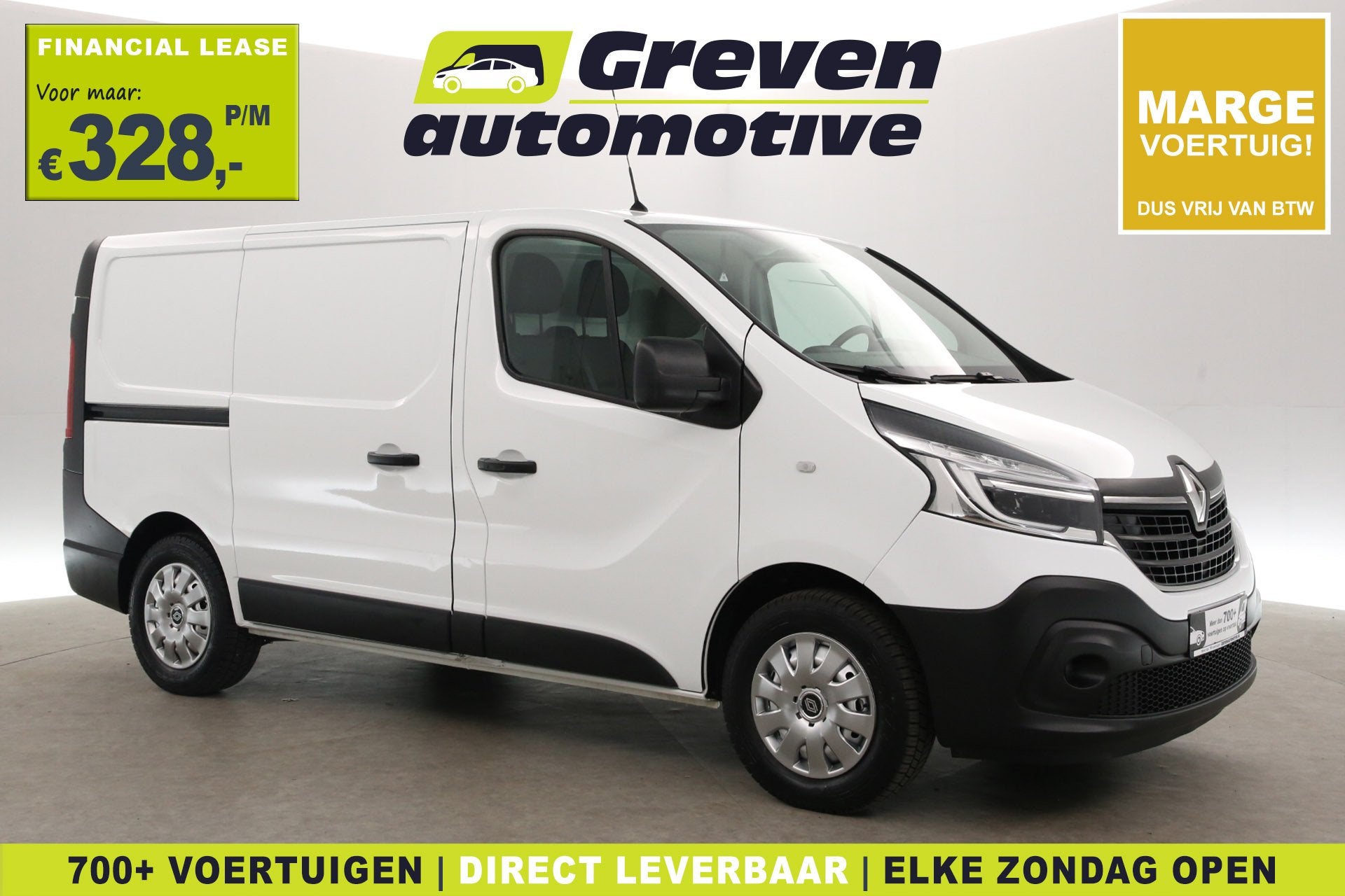 Renault Trafic 2.0 DCI L1H1 145PK | Marge | Airco | 3 Zits |, 145 pk, Gebruikt, 2000 kg, Renault