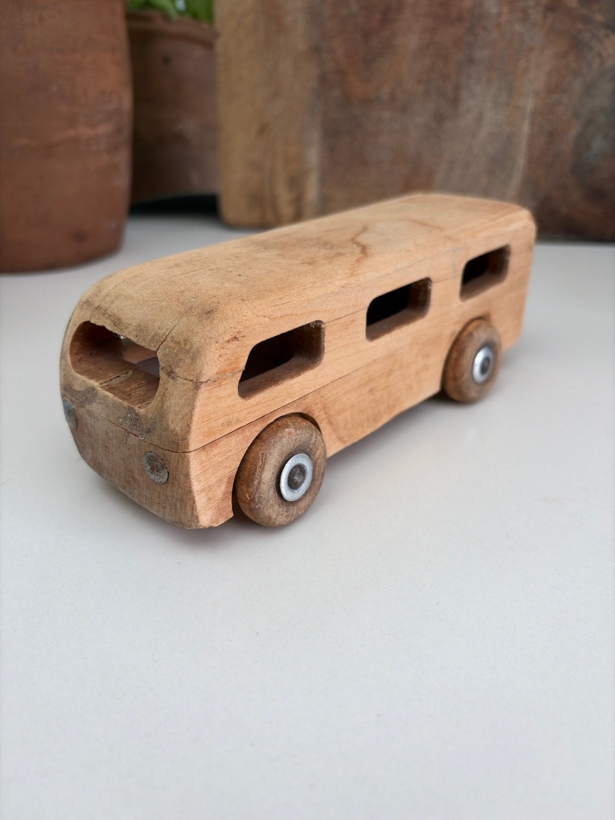 Juka speelgoedbus, Ophalen of Verzenden, Gebruikt, Duw- of Trekspeelgoed