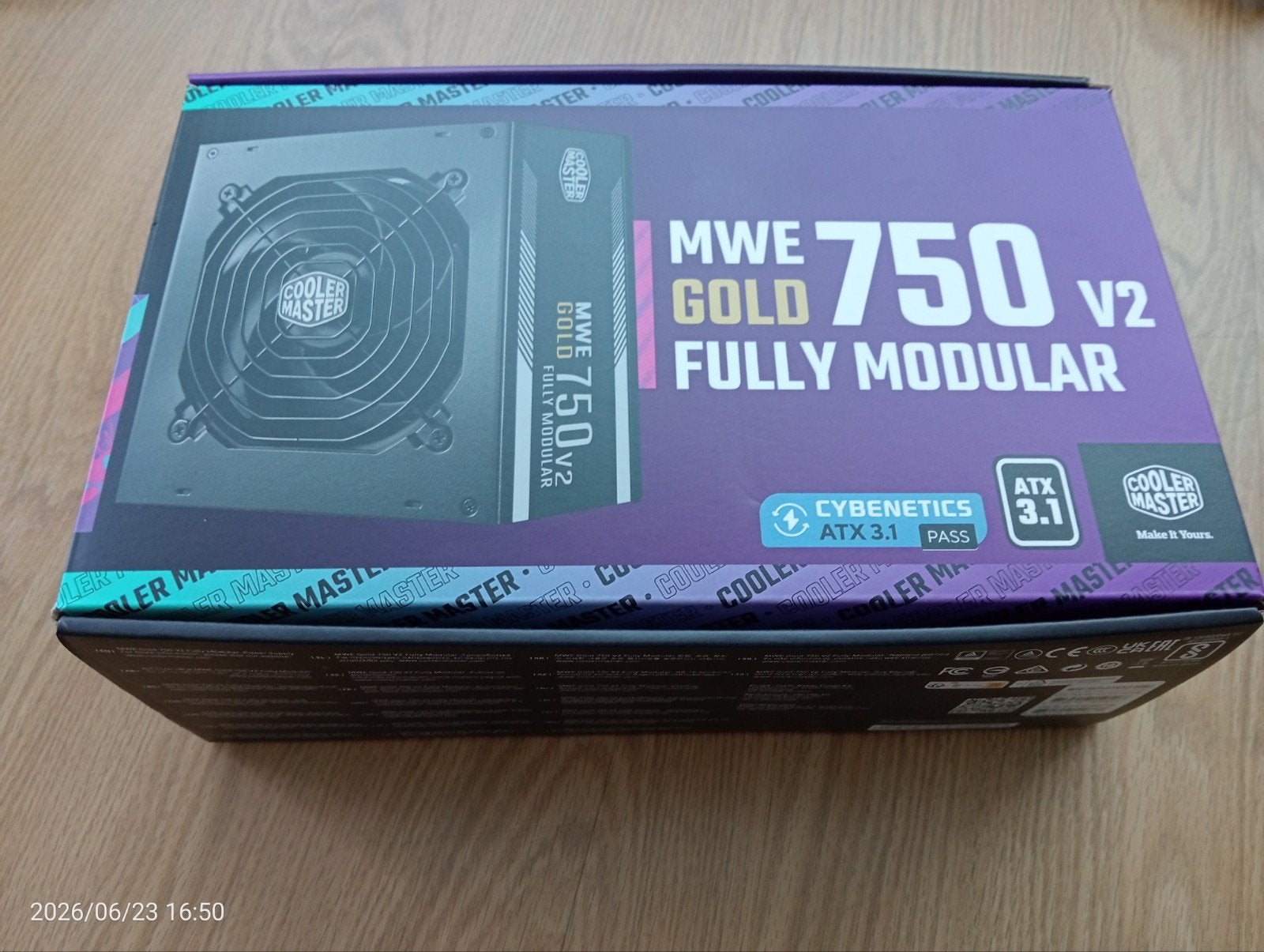 Cooler Master MWE Gold 750 V2 PSU - Zo goed als nieuw, Computers en Software, Interne voedingen, Ophalen of Verzenden, Zo goed als nieuw