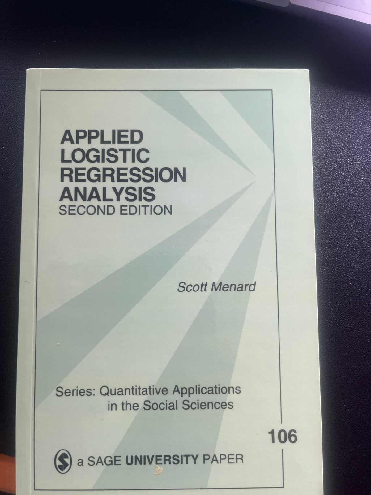 Applied Logistic Regression Analysis - Scott Menard, Boeken, Ophalen of Verzenden, Gamma, Gelezen, WO