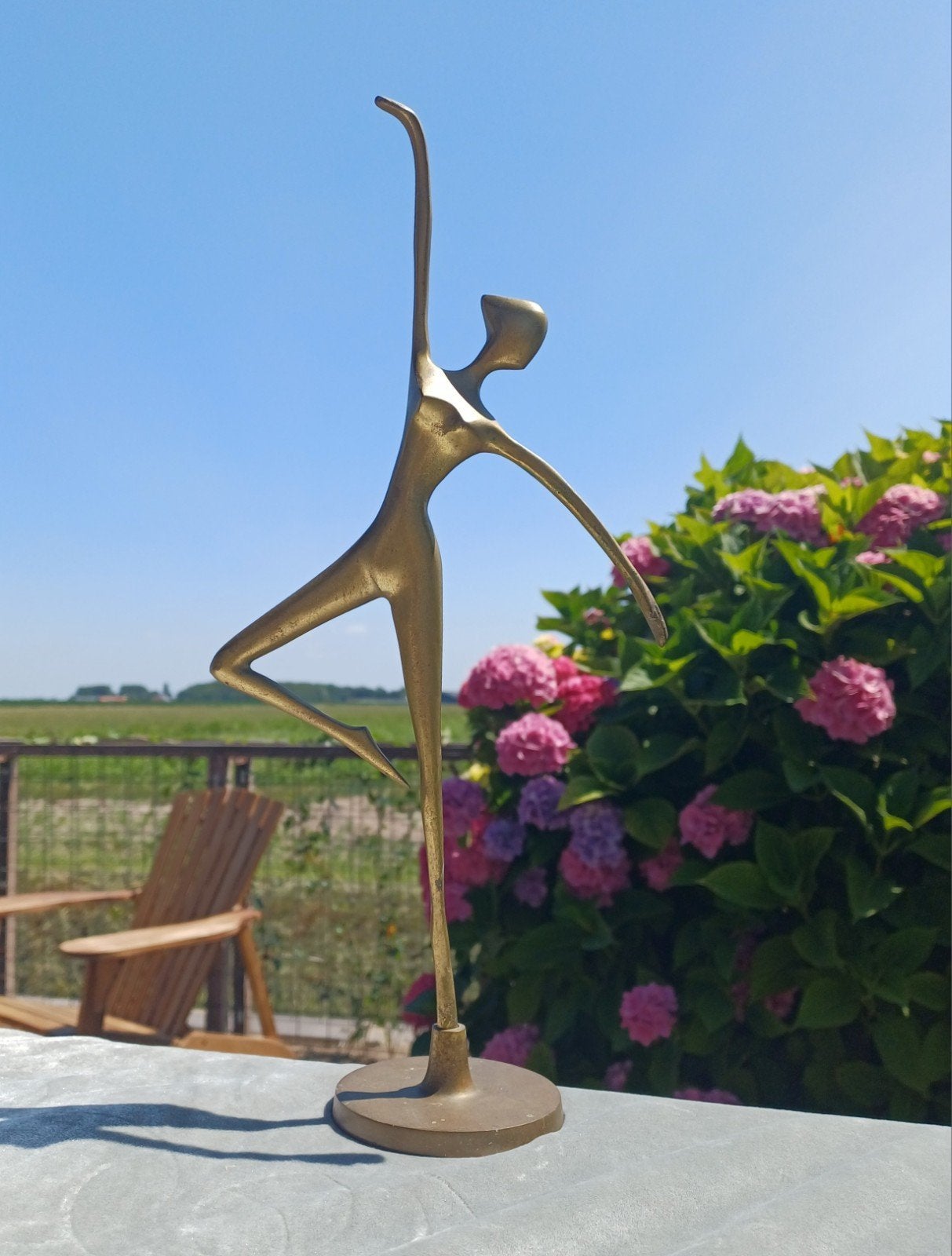 Beeld Balletdanseres / Ballerina van Koper of Messing ? € 35, Ophalen
