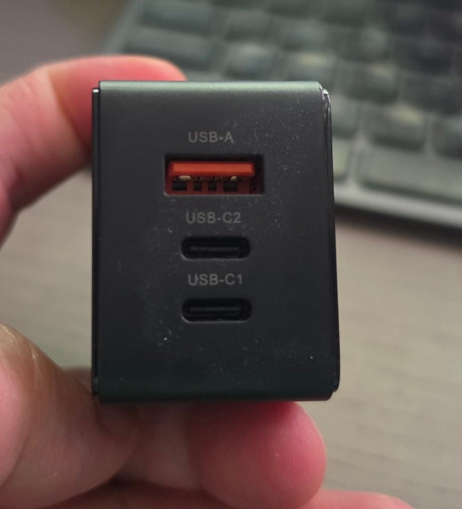 ARZOPA USB C Oplader 65W, GaN Snellader, 3-poorts (2x USB-C), Nokia, Ophalen of Verzenden, Zo goed als nieuw, Snellader