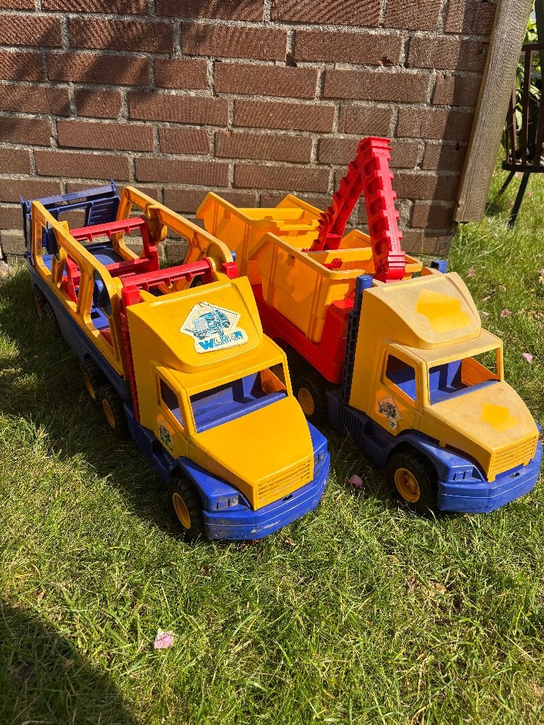 speelgoed vrachtwagen, Ophalen, Gebruikt