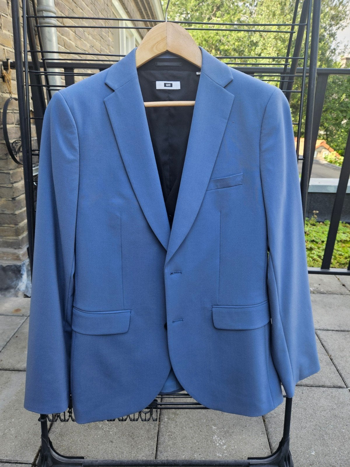 WE slimfit jasje (46) met colbert (48) - Nieuw!, Kleding | Heren, Kostuums en Colberts, WE, Blauw, Nieuw, Ophalen of Verzenden