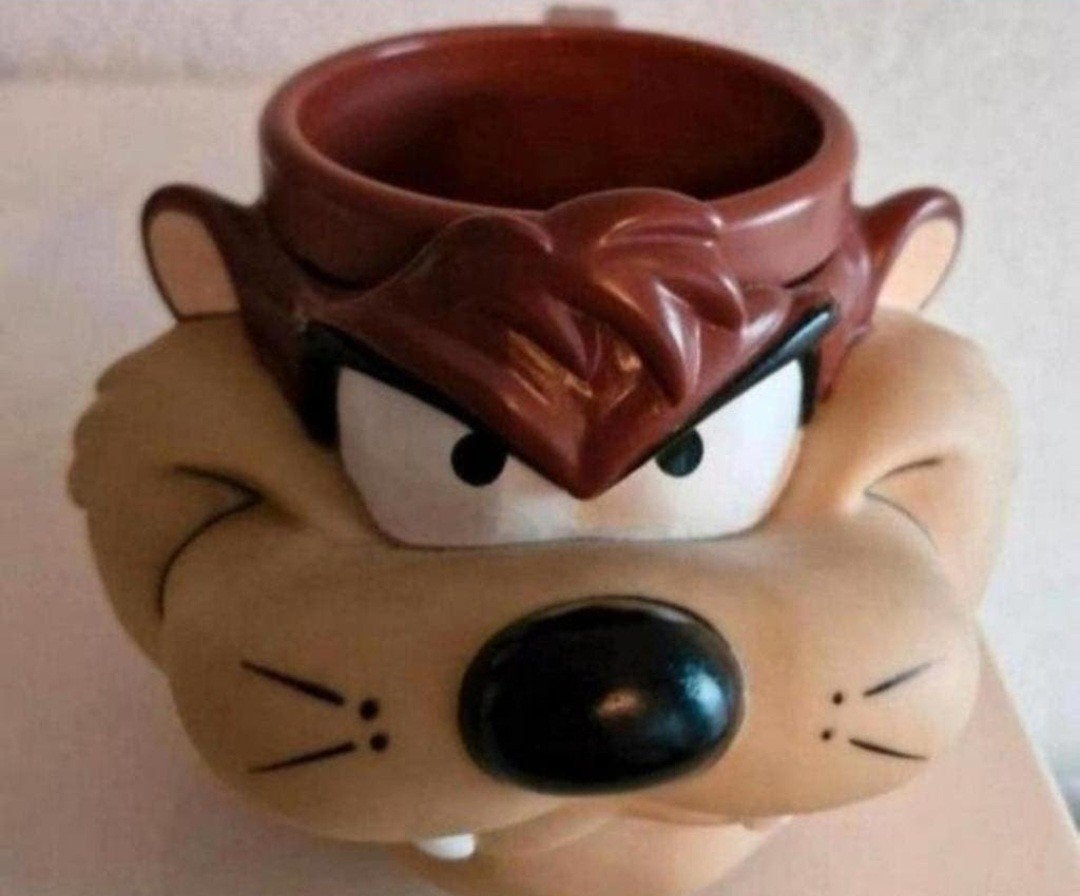 Vintage Looney Tunes Kunststof Taz mok - 1992 Promotional Pa, Ophalen of Verzenden