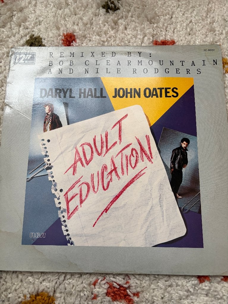 Daryll Hall en John Oates - Adult Education 12", Ophalen of Verzenden, Gebruikt, 12 inch, Pop