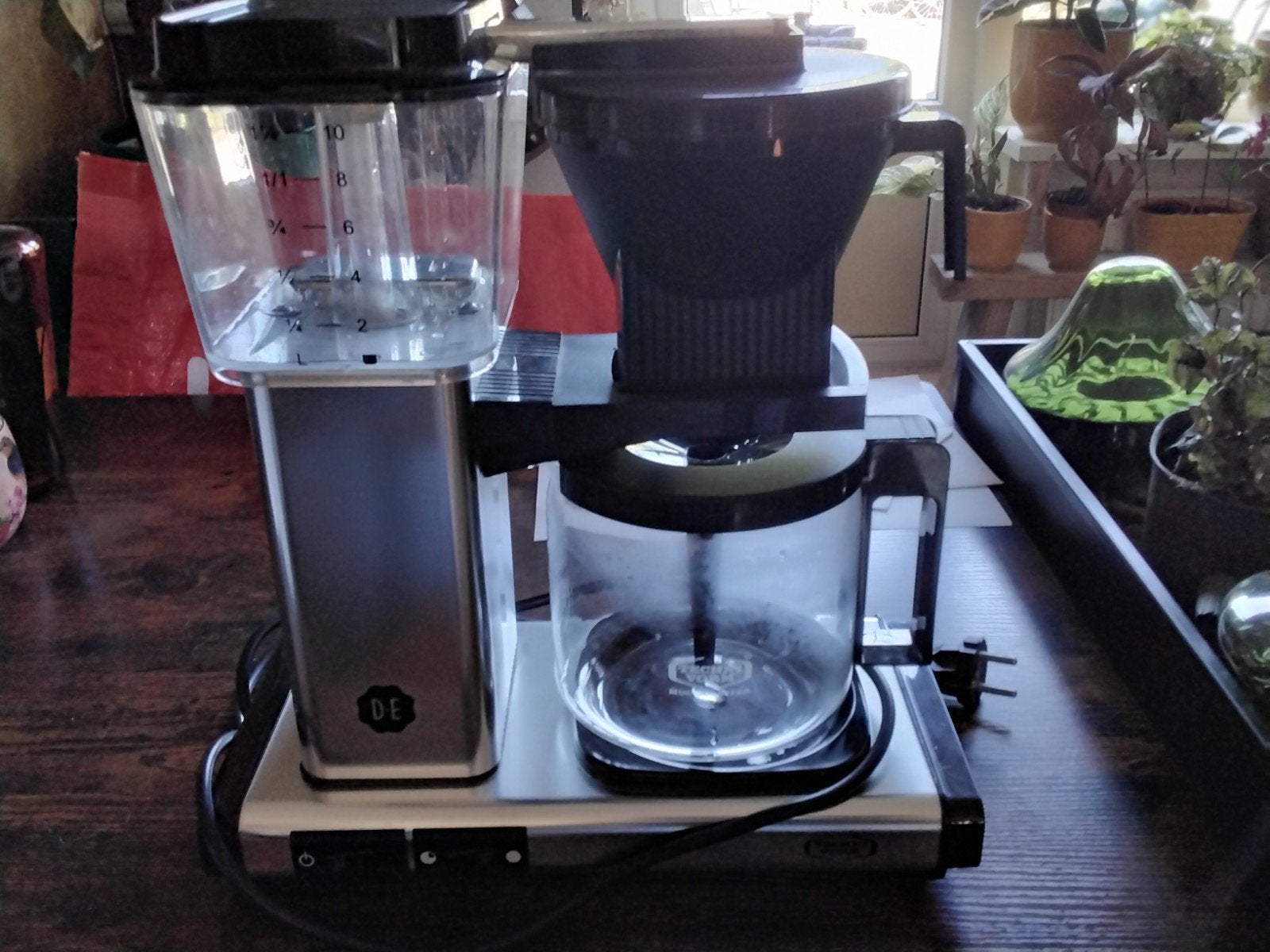 Moccamaster Technivorm Koffiemachine - Zo goed als nieuw, Witgoed en Apparatuur, Koffiezetapparaten, Ophalen, Afneembaar waterreservoir