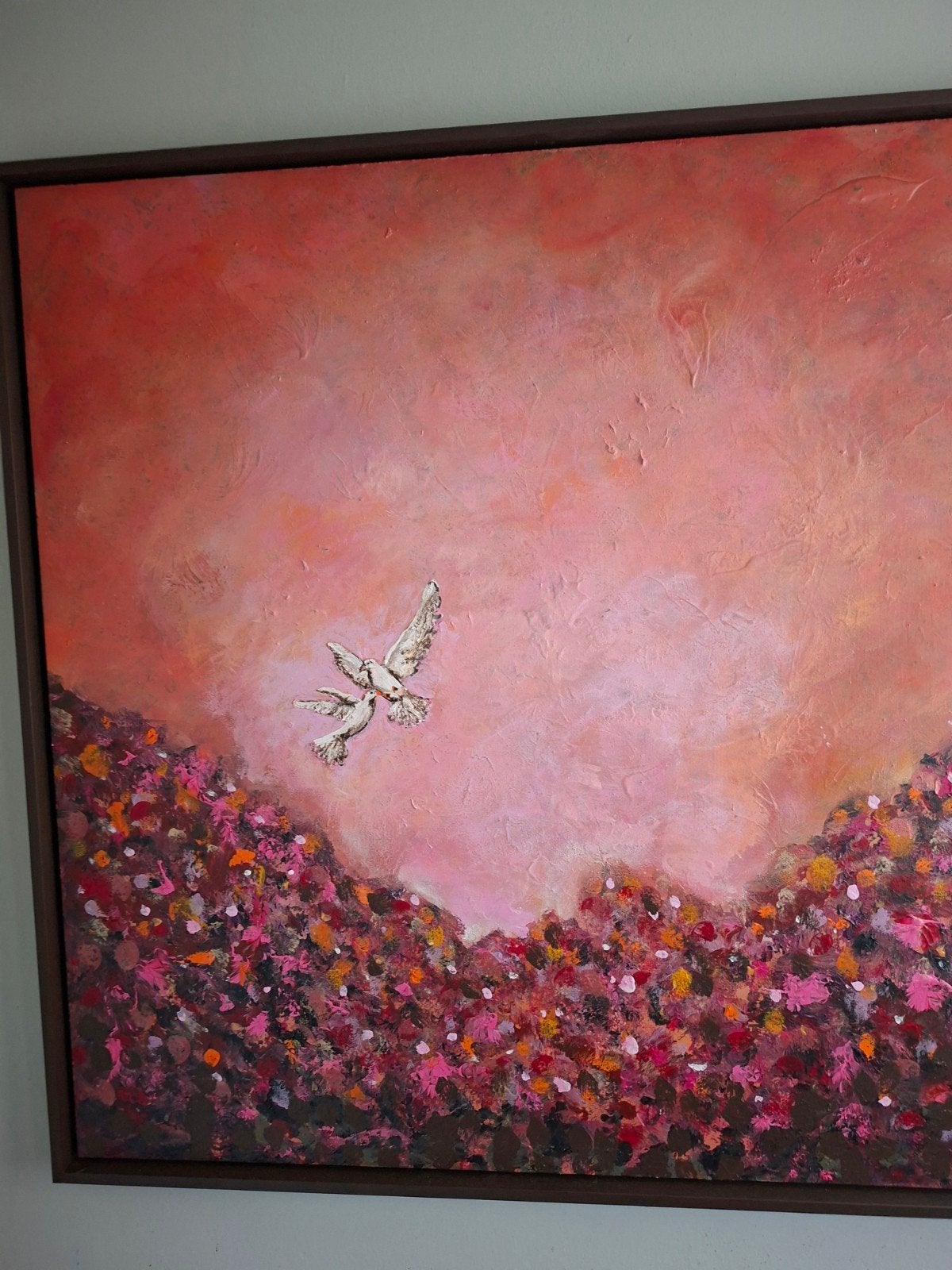 see the birds painting, Ophalen of Verzenden