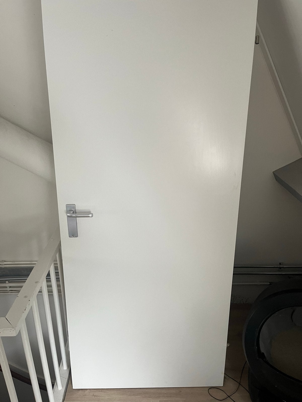 Twee identieke binnendeuren, wit, Ophalen, Gebruikt, 80 tot 100 cm, Binnendeur