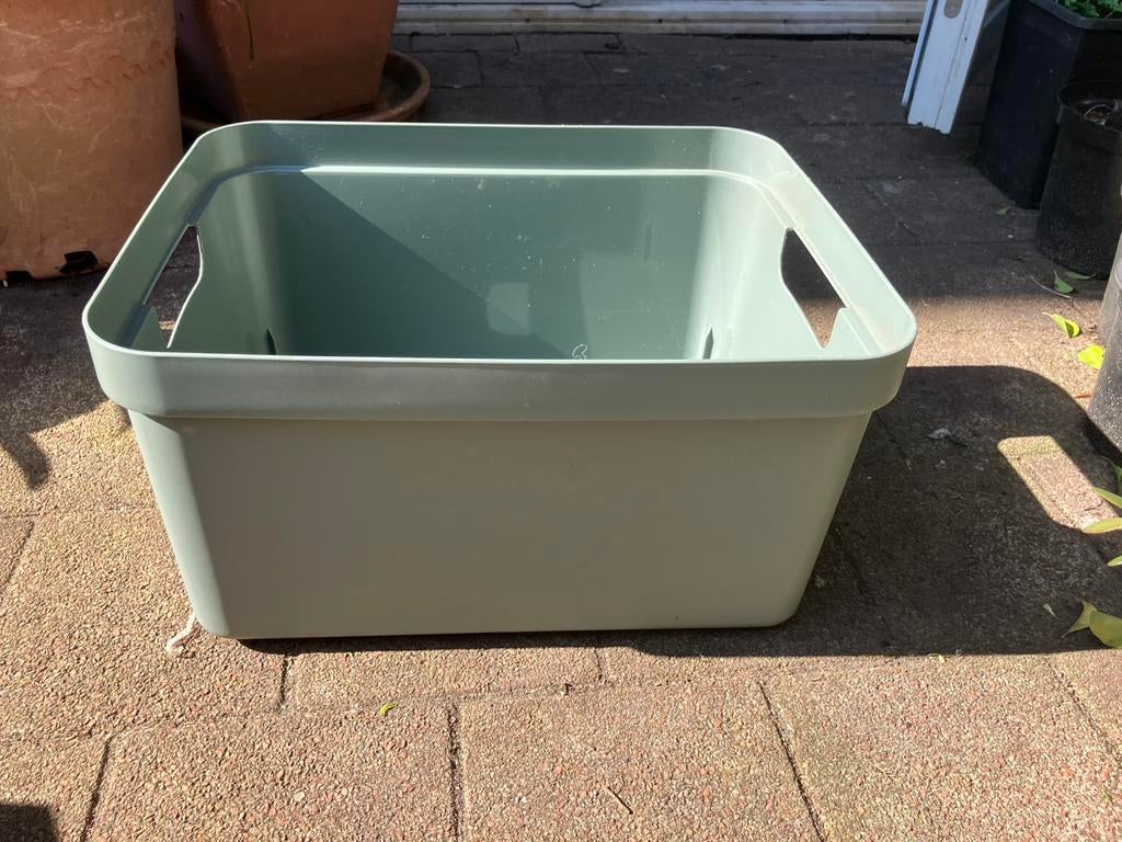 Sunware - Sigma home opbergbox 32L groen - 45x35x23cm, Ophalen of Verzenden, Zo goed als nieuw, Rond