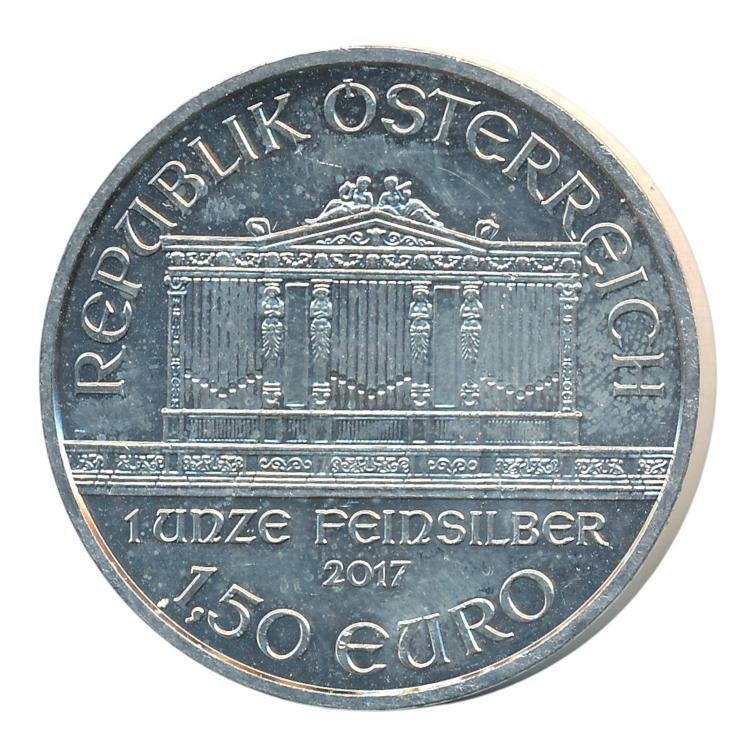 Oostenrijk 1 ounce 2017 Philharmoniker, Ophalen of Verzenden, Zilver