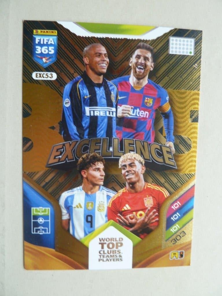 Panini Fifa 365 card  Ronald -Messi- Jamal. 10 x 14 cm, Verzamelen, Sportartikelen en Voetbal, Ophalen of Verzenden, Zo goed als nieuw