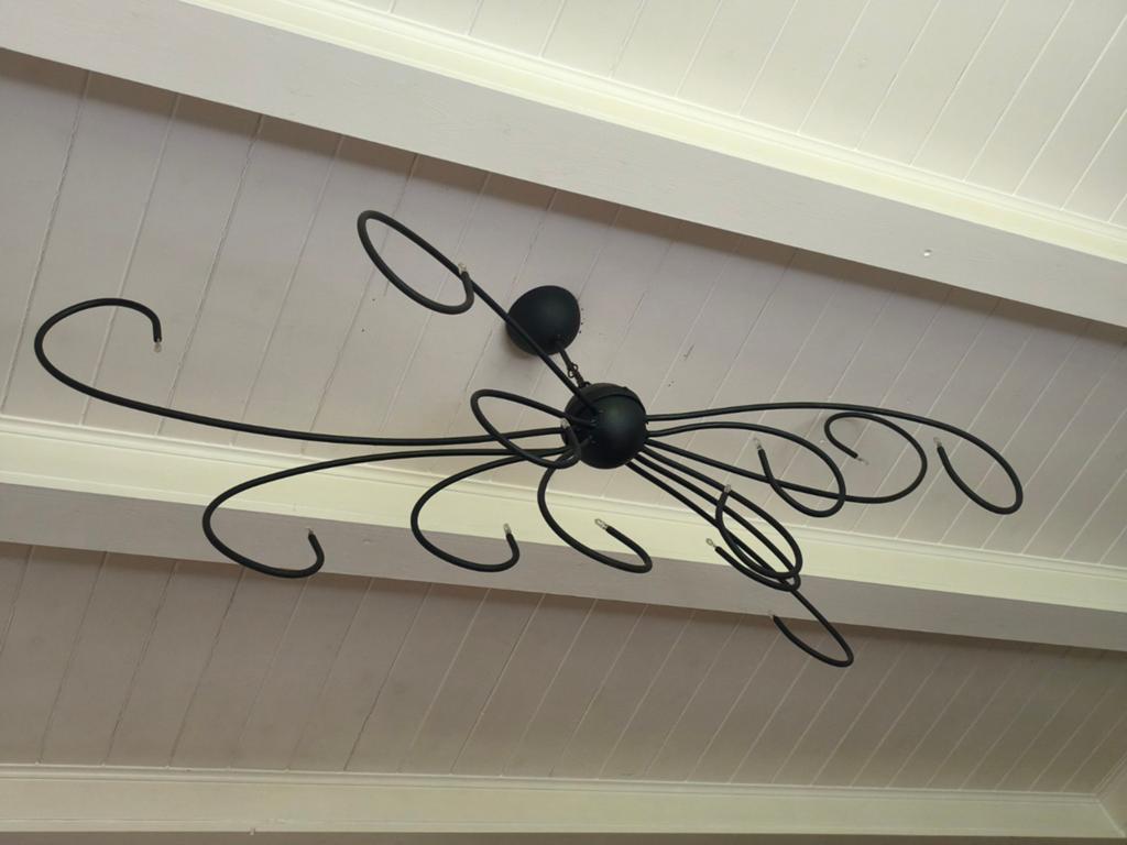 Hele grote "spin" hanglamp, Huis en Inrichting, Lampen | Hanglampen, Ophalen, Zo goed als nieuw