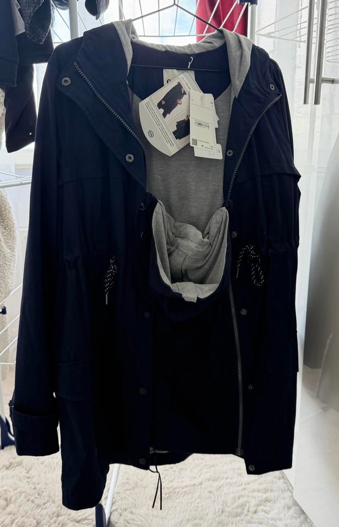 C&A 2-in-1 Draagjas / Zwangerschapsjas - Nieuw met kaartje, Kleding | Dames, Positiekleding, Maat 38/40 (M), Overige typen, Blauw