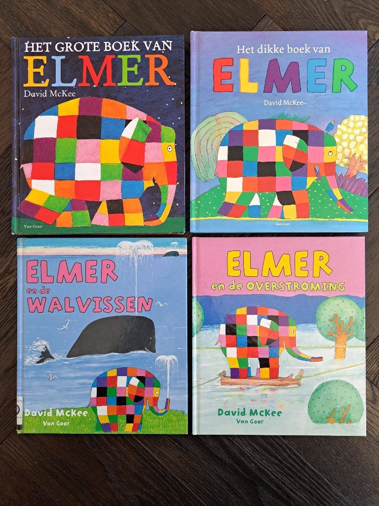 Het grote boek & dikke boek van Elmer, Elmer de overstroming, Boeken, Fictie algemeen, Jongen of Meisje, Ophalen of Verzenden