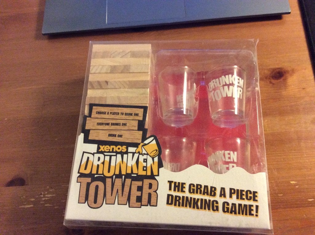 Drunken Tower Drankspel. inclusief 4 Shot glaasjes. Nieuw, Ophalen of Verzenden, Nieuw
