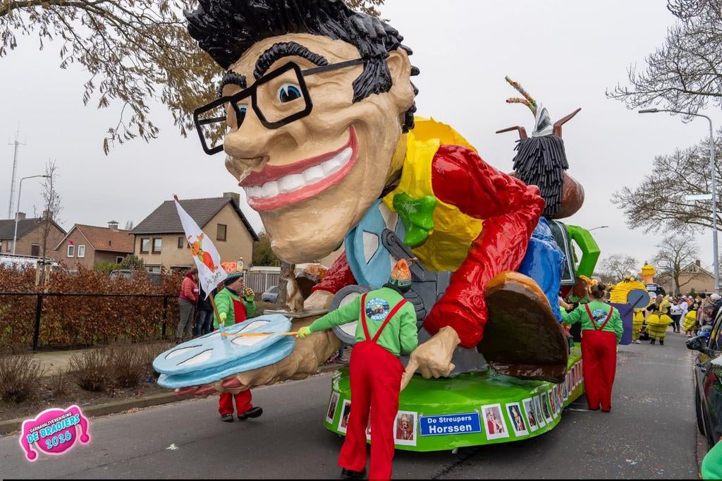 Grote Pop Carnavalswagen - Unieke Blikvanger!, Ophalen of Verzenden, Gebruikt, Versiering, Carnaval
