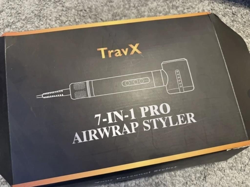 Travx airwrap PRO | krullen + föhn, Ophalen of Verzenden, Zo goed als nieuw, Krultang of Stijltang